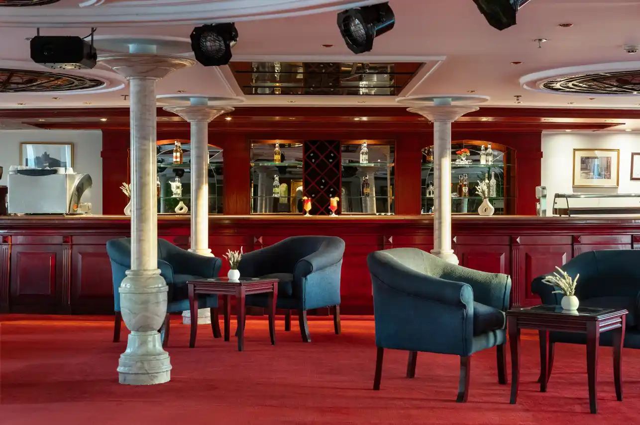 Lounge aboard the MS Nile Crown II Nile Cruise Nile cruise